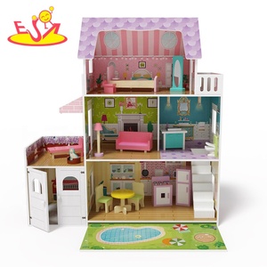casa de madera para muñecas