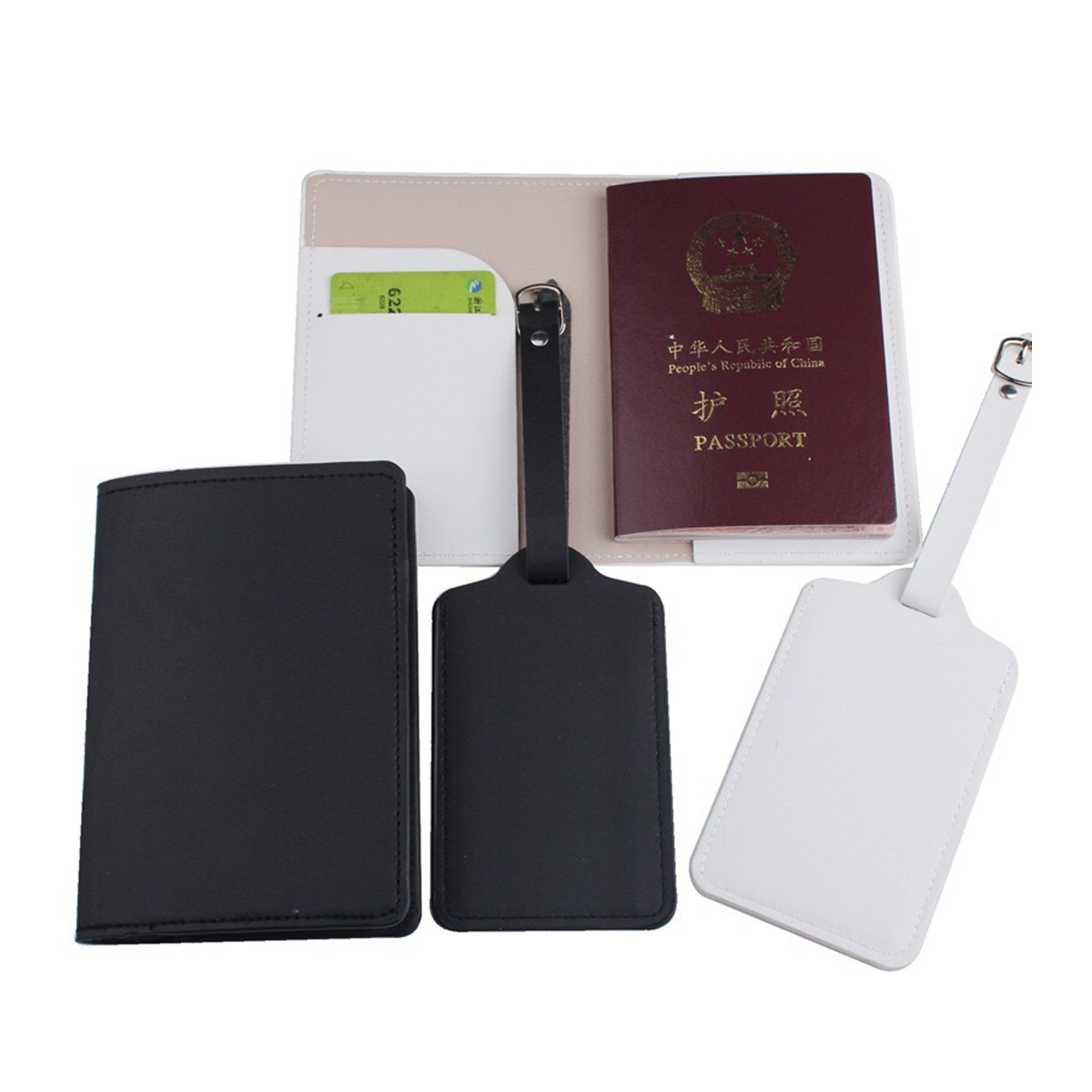В наличии, оптовая продажа, Обложка для паспорта, держатель, набор бирок для багажа, бесплатная доставка