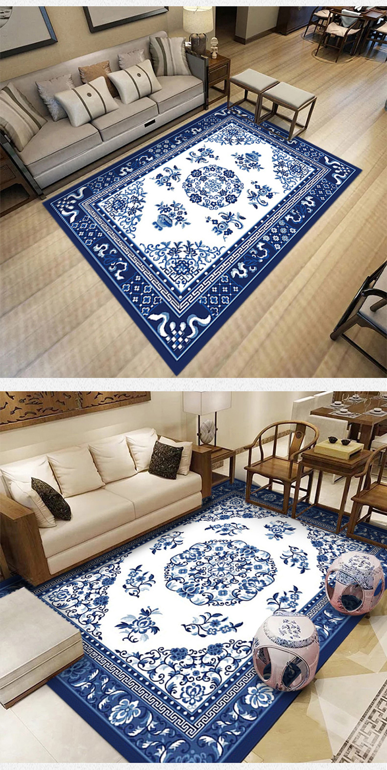 3D Top Quality Floor Rug Luxury Non Slip Playroom Kid Carpet Child Room Plastic Bag Living Room Chinese Style Customized Woven