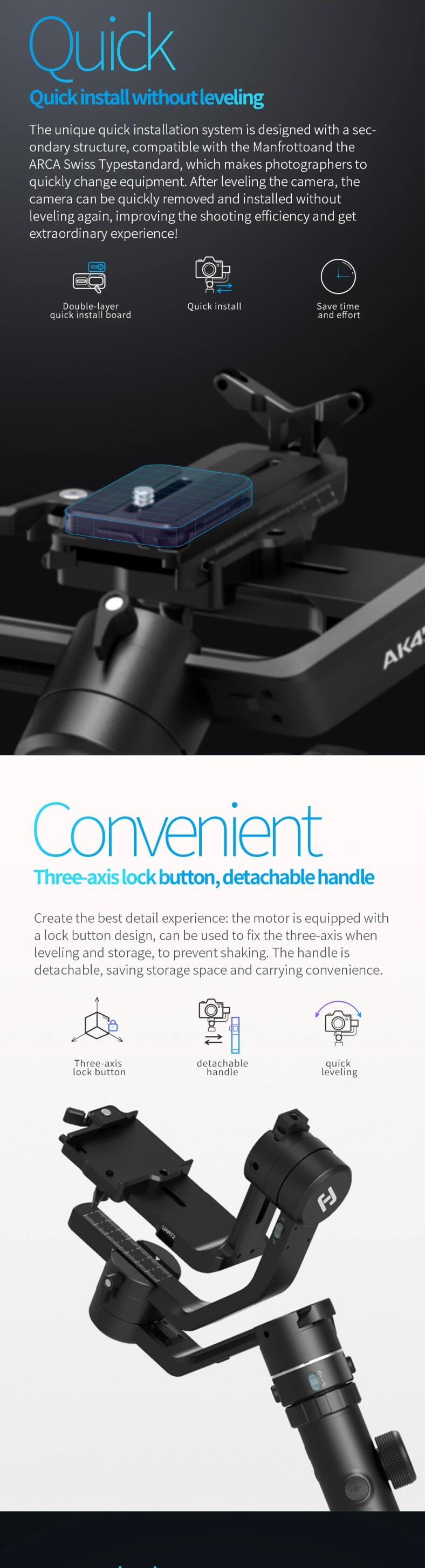 AK4500 Camera stabilizer For Portable Stabilizer Other Consumer Electronics