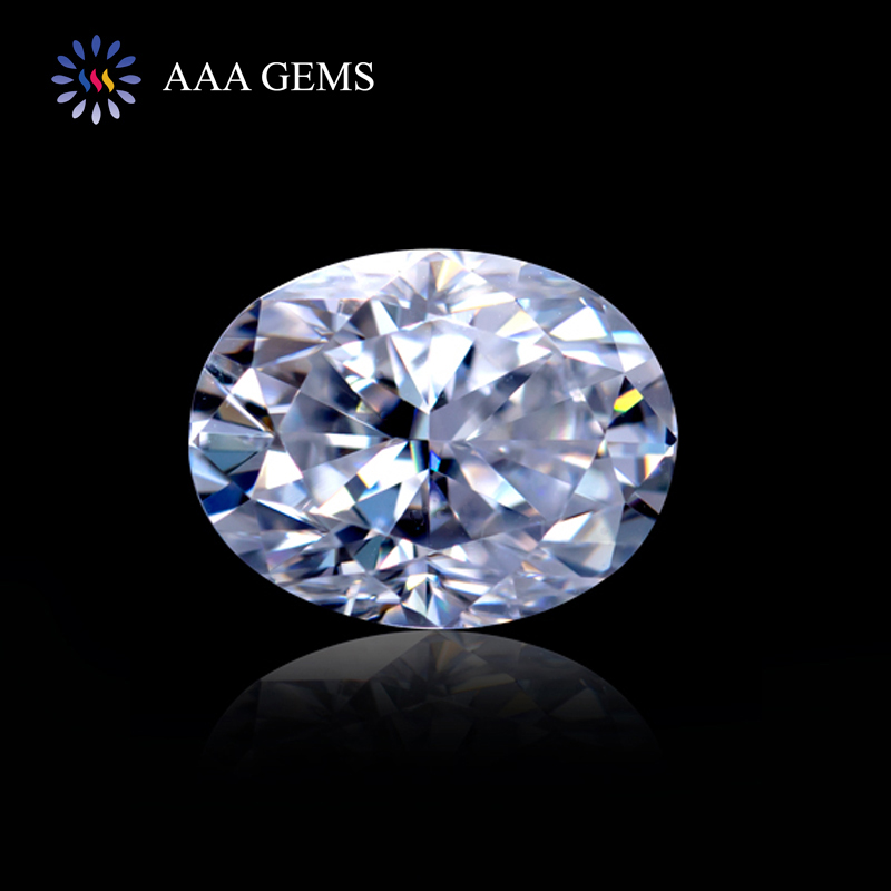 Crushed Ice Cut Oval Shape GH VVS 3*5mm-10*12mm Lab Created Stone Diamond  Moissanite Jewelry