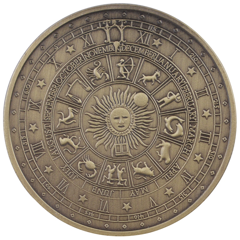 Спот Европейская и американская Таро созвездия счастливое Солнце Луна Guanghua любовь монета желание монета