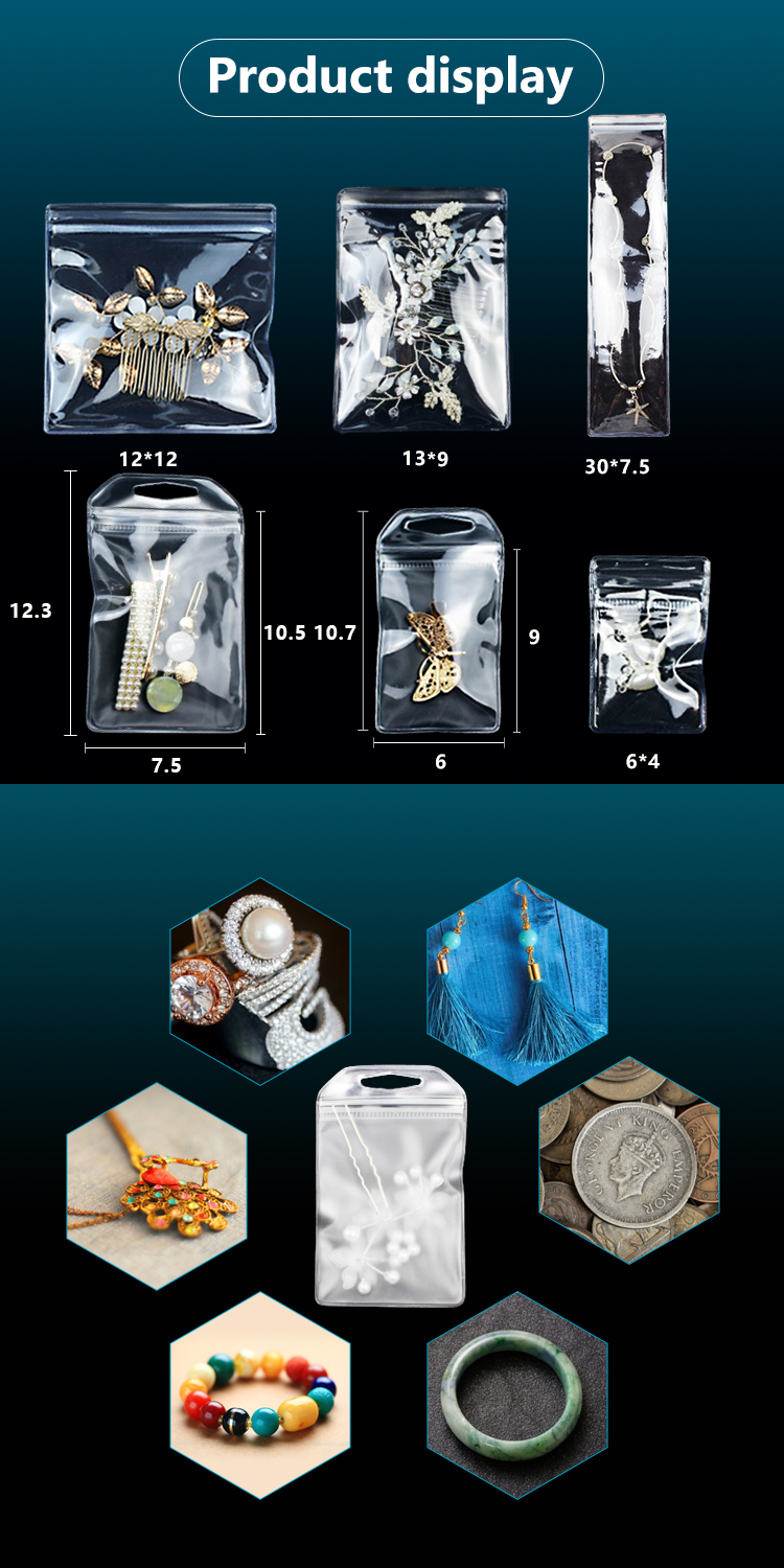 Clear Small Plastic Bijoux Emballage Sac Mini Bags for Jewelry Bijoux Pouch