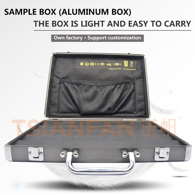 Suitcase Quartz Sample Display Rack Specimen Case Show Tile Exhibition Box Slab Coin Aluminum Carry for Stone Retail Accessories