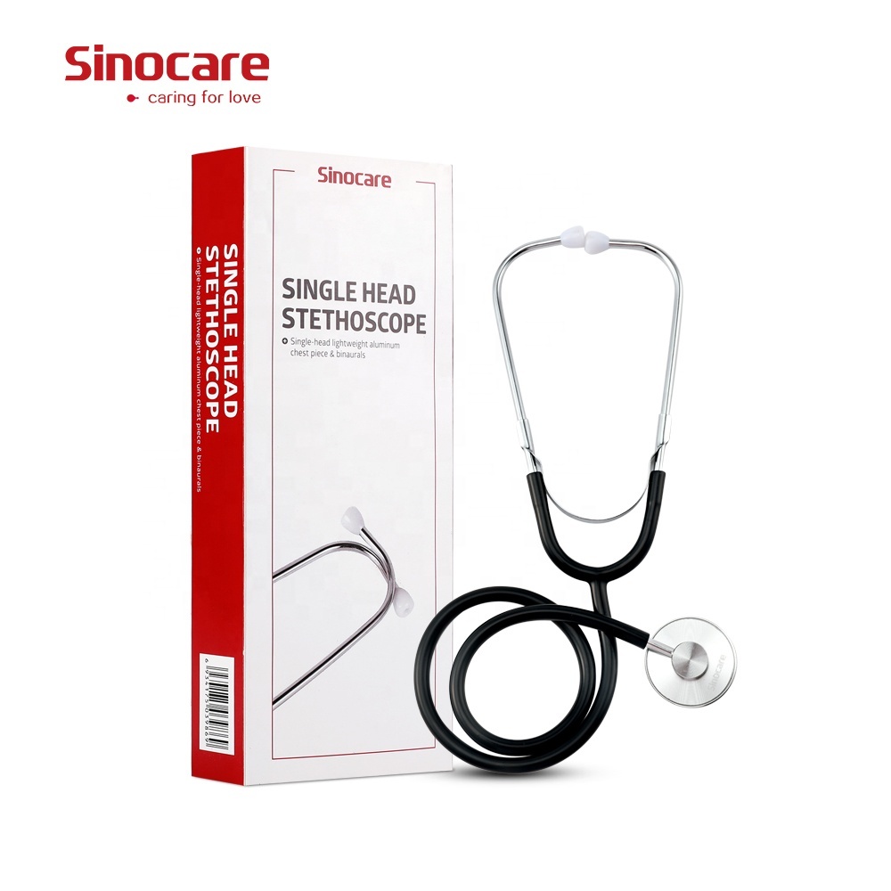 Высококачественный кардиологический стетоскоп Sinocare с гибкой трубкой и сильной пластичностью, медицинская безопасность, портативный эстетоскоп