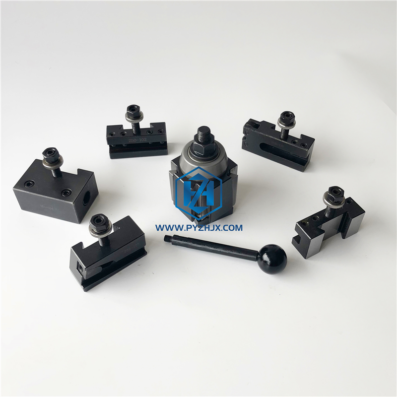 OXA Set Pali Portautensili Per Tornio 5 Pezzi 250-001 – Supporto A Cambio Rapido A Cuneo Per Torni Da 15-20 Cm (6-8″)