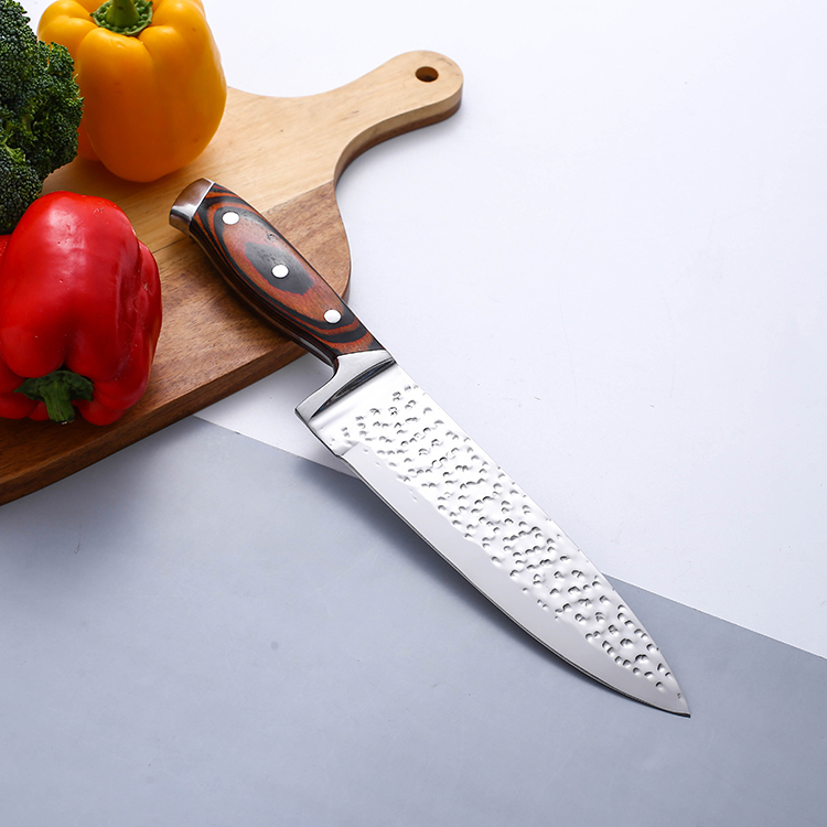 Высококачественный профессиональный нож для нарезки из нержавеющей стали дамасский кухонный нож поварские кухонные ножи с деревянной ручкой
