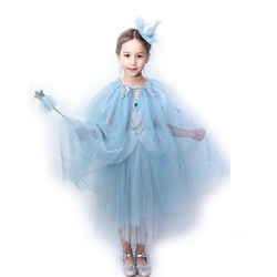 Colorful Princess Polyester Tulle Cape Layered Kids For Kids