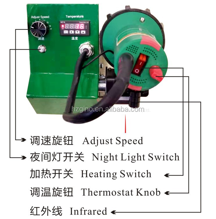 3400w advertising cloth PVC film material Inkjet cloth hot air welding machine / splicing machine