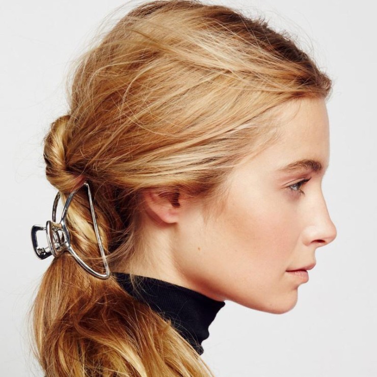 für Haare Die Haarkralle Acrylhaar Clip Banana Clip Pferdeschwanz Haarnadel