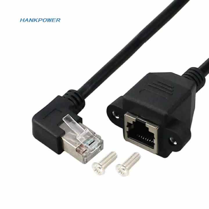 Router 4G Plus Cavo Lan CY Estensione Di Rete LAN Ethernet CAT6 Cat5e Maschio A Femmina 8P8C FTP STP UTP Adattatore 90 Gradi (angolo Basso Connettore Rj45 Sdoppiatore Cavo Ethernet