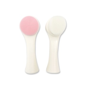 Customized double sided mini silicone facial cleansing brush