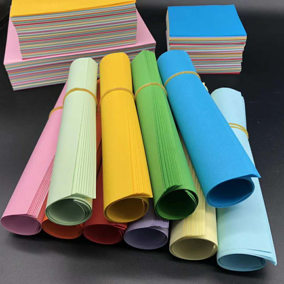 75g 80g A4 color bond paper for school children 500sheets/bag, diy color paper, colored cardboard, origami paper
