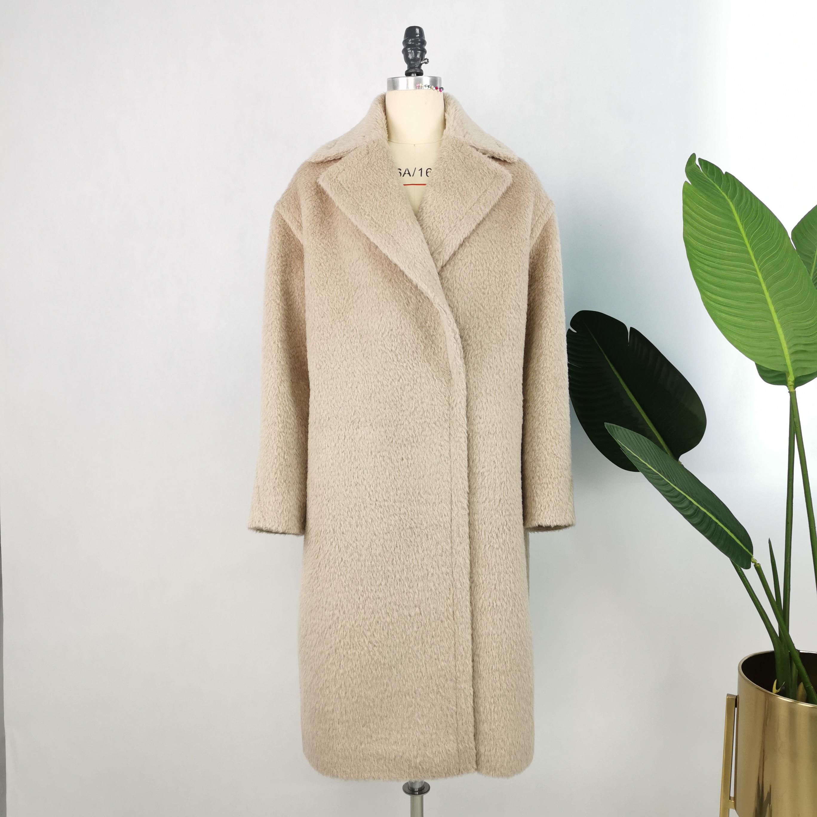 Made in china superior quality jacket fashion suli Alpaca wool ladies coats winter long