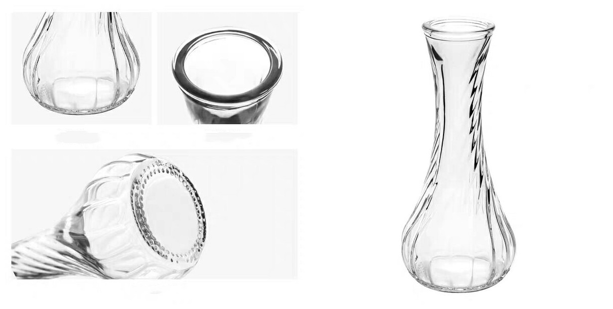 Factory Supplier Decorative Luxury Modern Mini Glass Flower Vase