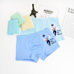 Hotsale 4-12 Years Qute Printing Organic Cotton Boy Kids Underwear