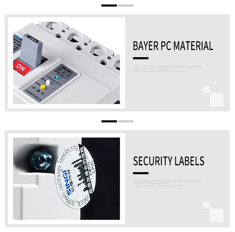 MCCB molded case circuit breaker electrical safety air Singi SWM1L-100H Series Manufacturer factory 3P