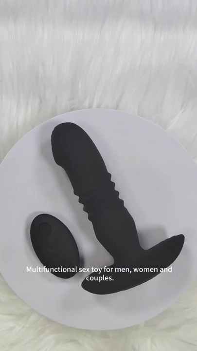 Remote Control Thrusting Anal Plug Vibrator for Men Prostate Massager  Telescopic Silicone Rechargeable Male Butt Plug Sex Toy
