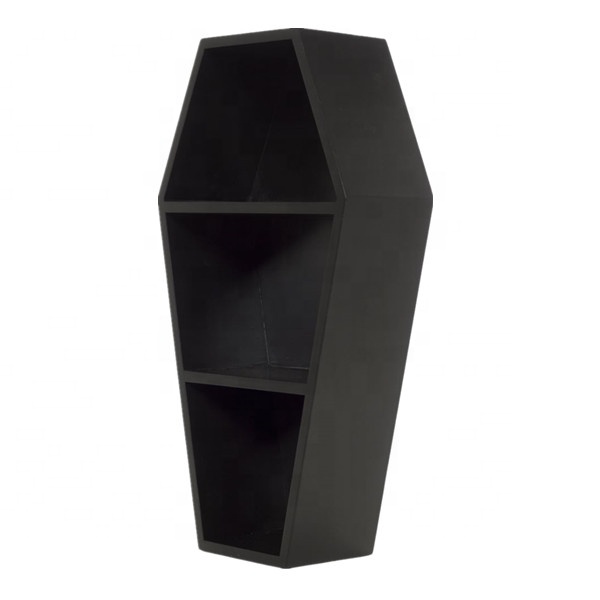 Деревянная полка для гроба ручной работы, настенный дисплей, готическая мебель, домашний декор