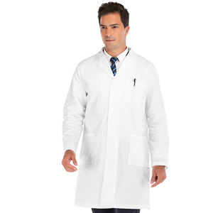 Guangzhou Factory Men Classical White Lab Coat