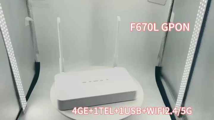 WIFI Modem Original F670L Dual Band FTTB GPON XPON 4GE+1USB+1TEL+WIFI2 ...