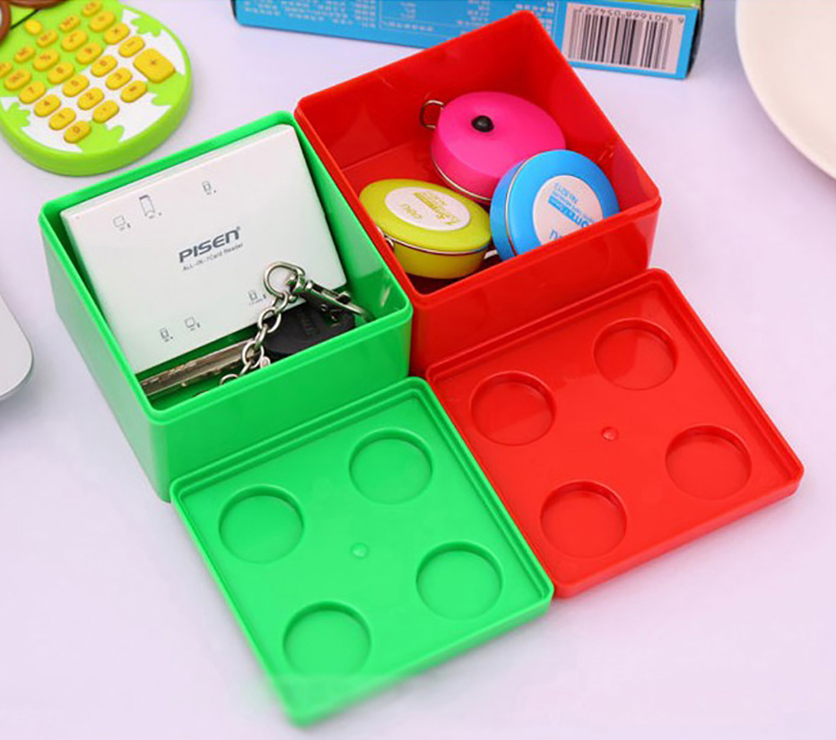Legoings Office Desktop Storage Box Building Blocks Sundries Box Home Pen Jewelry and Makeup Organize Case