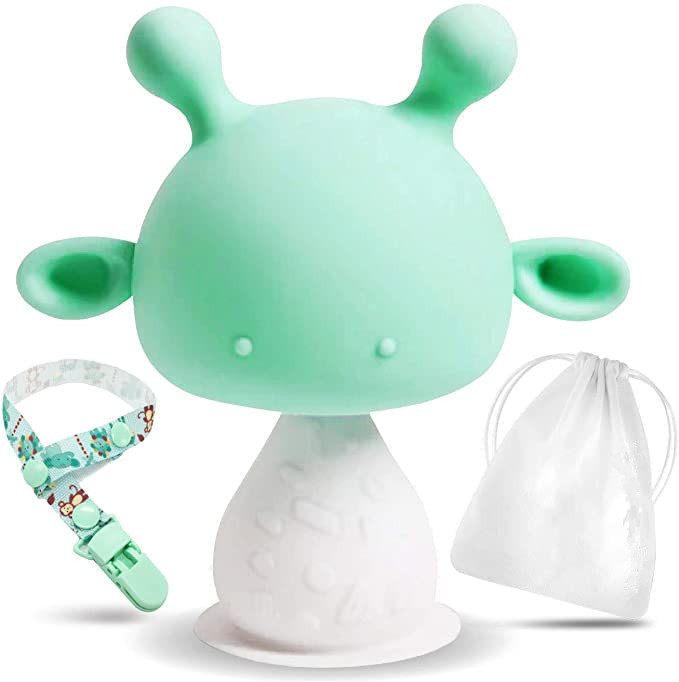 Силиконовые Детские Прорезыватели для зубов YDS, детский Прорезыватель для зубов, Успокаивающая соска, не содержит Бисфенол А, Прорезыватель для зубов в виде грибов