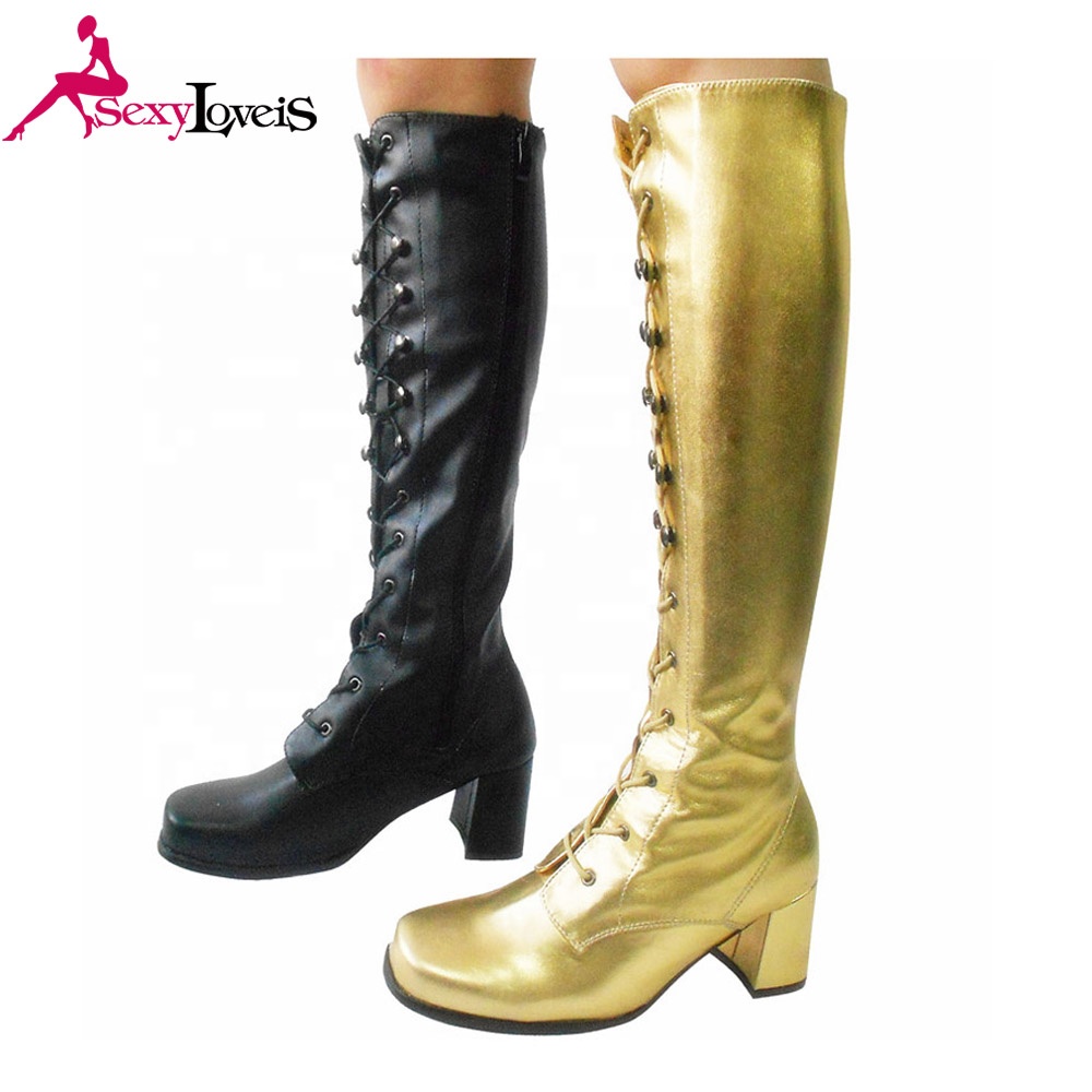 AIYOUMEI Women Knitting Ankle Boots Pointy Toe Low Block Heel Booties Slip On Shoes Autumn