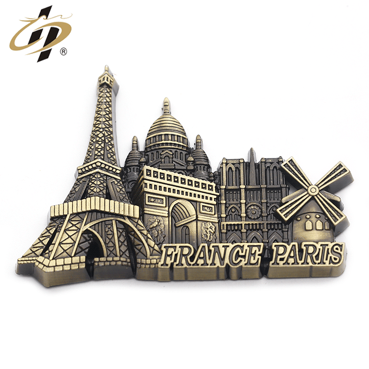 Китай производитель пользовательские 3d античные бронзовые металлические сувенирные магниты холодильник для холодильника