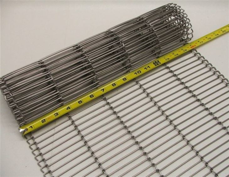 Stainless Steel Enrober Cookies Cake Conveyor Belt Wire Mesh Chain