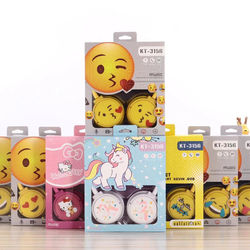 Fashion Cartoon Hello Kitty Unicorn Wired Earphones 3.5mm Stereo No bluetooth On-ear Headphone Music Sport Headset with HD Micro