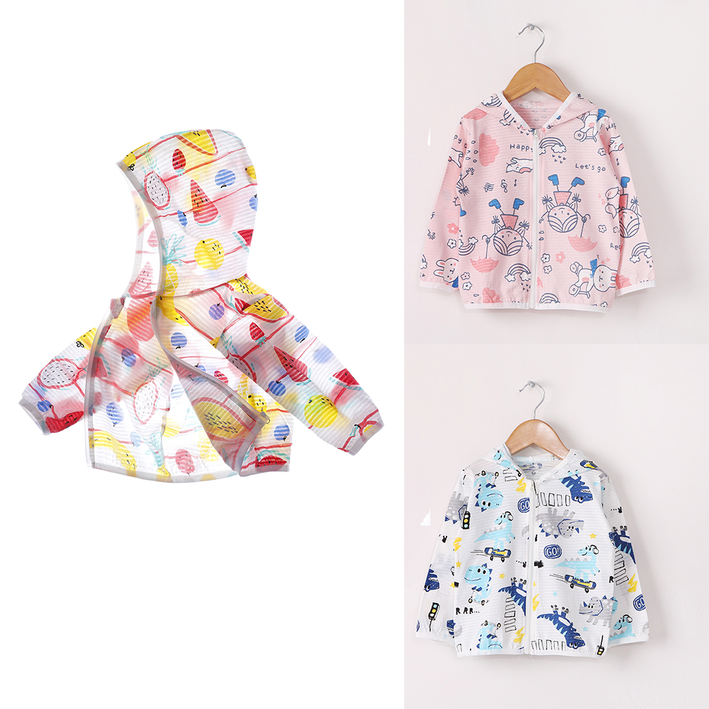 Детское летнее пальто с капюшоном, тонкое хлопковое пальто с защитой от солнца, дышащая повседневная верхняя одежда, 2020