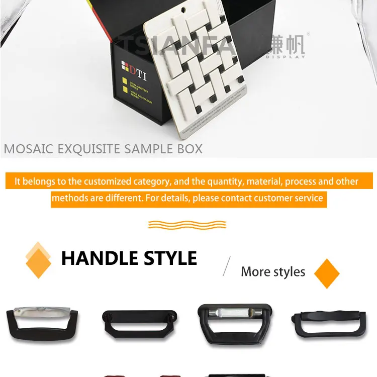 Eyeglass Portable Table Suitcase Embossed Carry  Edc Hardware Sample Storage Tumbled Stone Display Case