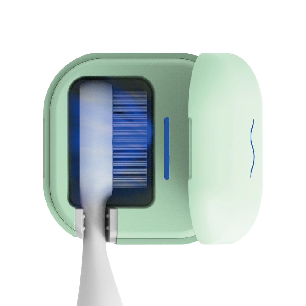 Трендовые продукты 2021, стильное дезинфицирующее средство для зубной щетки OEM, портативная зубная щетка