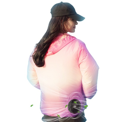 assun充电风扇空调服装户外旅行情侣时尚风扇服装