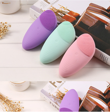 2020 New product private label cheap waterproof sonic face exfoliating brush electric silicone facial cleansing brush