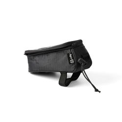 Tas Sepeda Tahan Air Nilon Hitam, Tas Ponsel Ritsleting Sepeda, Tahan Air Desain Baru