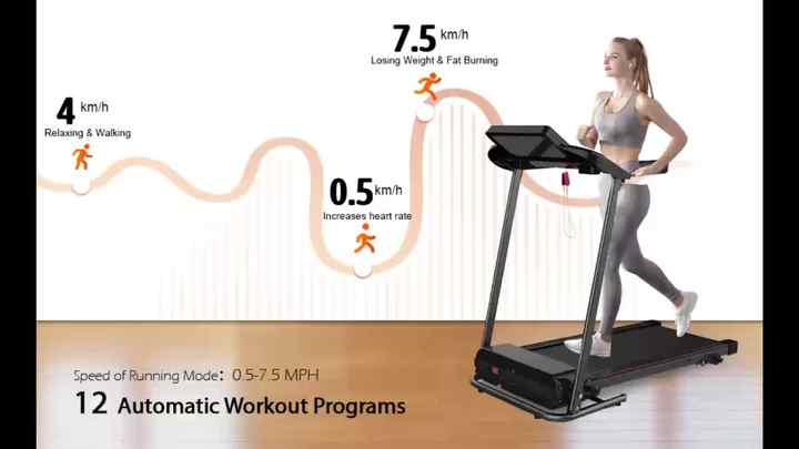 Kreeda Best Selling Portable Foldable Power Treadmill Home Use