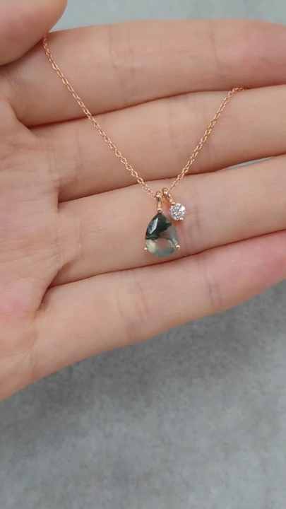 OL0128 Abiding Wholesale Rose Gold Plated Teardrop Natural