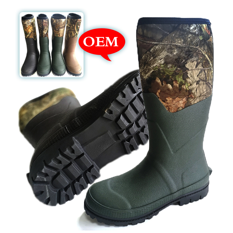 Высококачественные спортивные походные ботинки, водонепроницаемые резиновые ботинки для охоты для мужчин