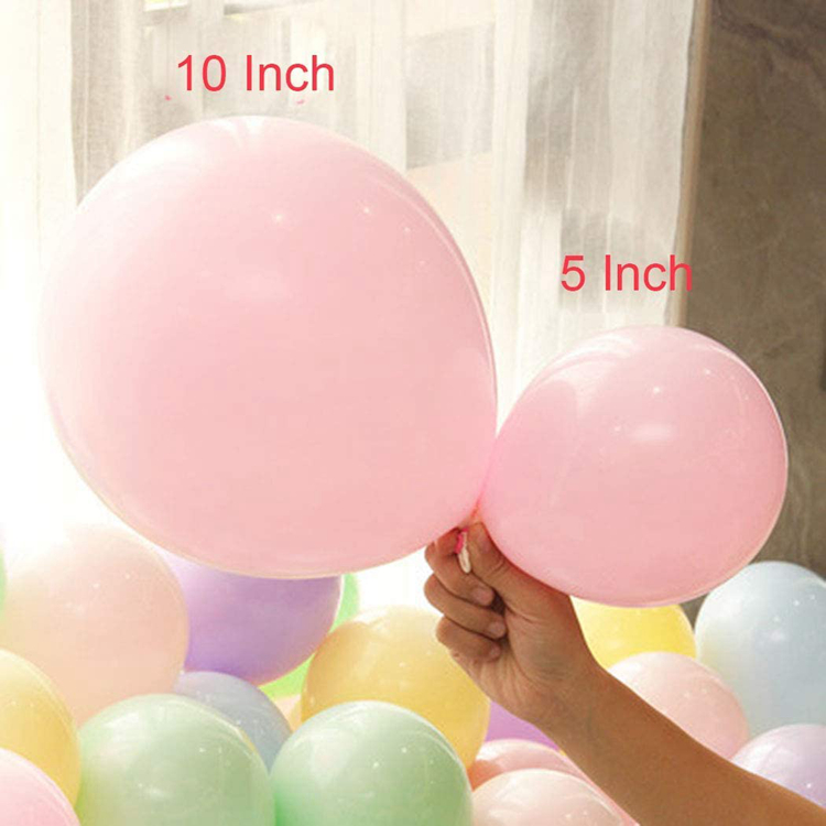 200 Pack Pastel Latex Balloons - Rainbow Macaron Candy Colors For Parties & Events
