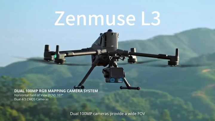 L3 Camera Original Brand DJ Zenmuse L3 LiDAR Camera with High-Precision Dual ...