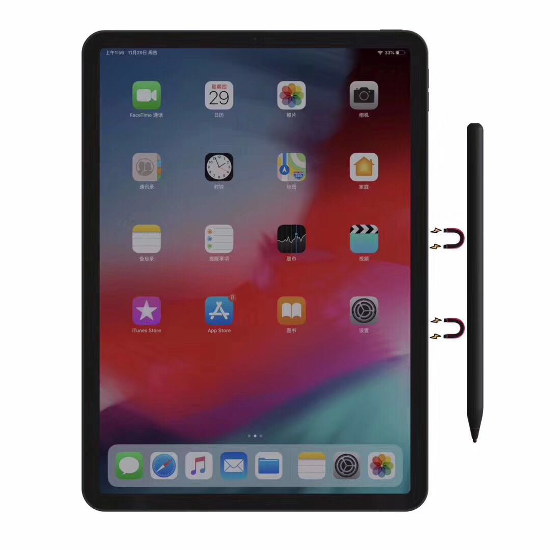 2019 Hot selling Magnetic High Sensitivity and Precision Active Stylus Pen for Touch Screen Devices