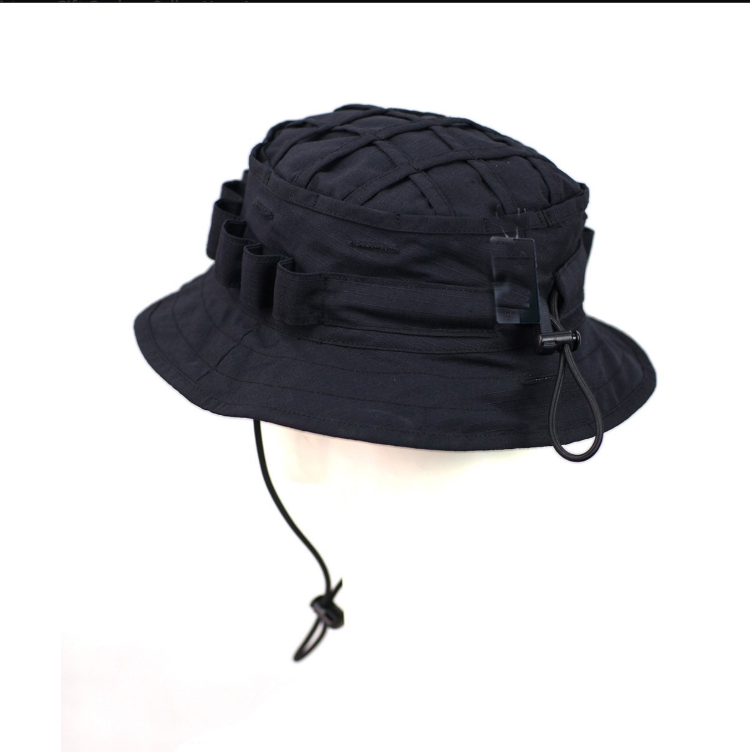 战斗迷彩boonie帽子军事迷彩帽猎人狙击手ghillie水桶帽可调节丛林