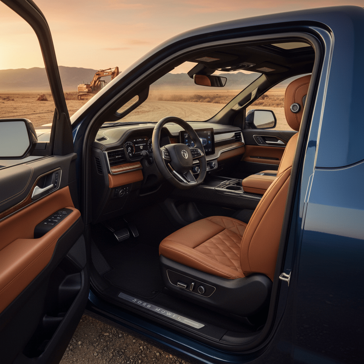 A 200cc mini adventure bike with engine guards and spoked wheels in a modern city.