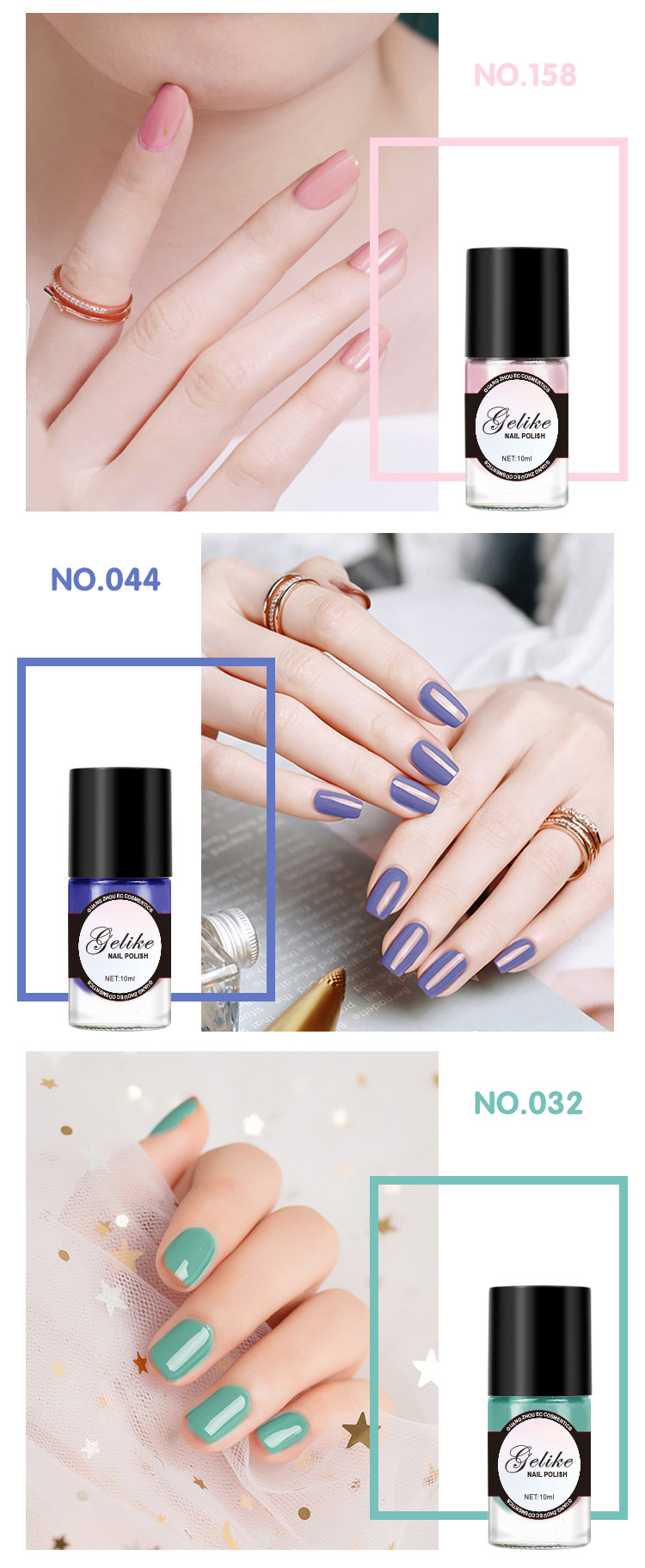 Pedicure and manicure cosmetics wholesale cheap private label customizable colors glossy pink red blue nail polish bulk gallon