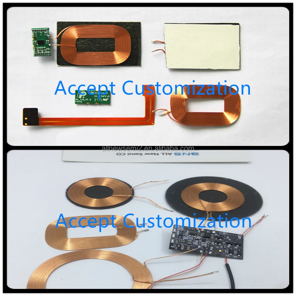 Battery Depressurization Charging management TYPE-C  Output 3.3V Lithium battery wireless charging PCB receiving module DC3.7V