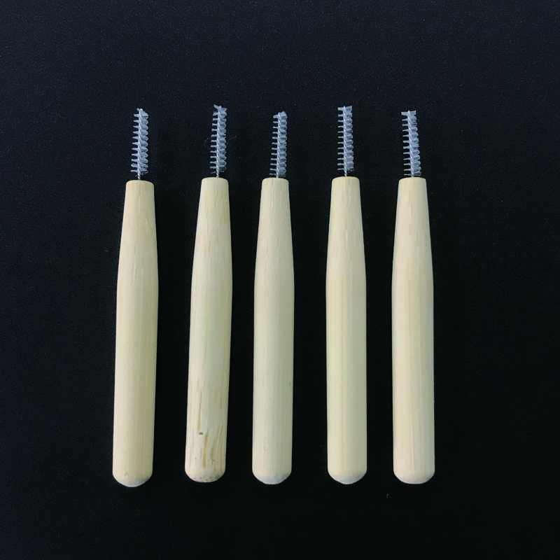 Пользовательский логотип Природа Эко дружественные биоразлагаемые бамбуковые межзубные щетки для взрослых