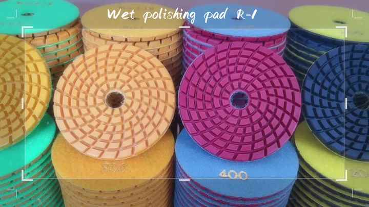 Produktbild von ZenithAur 4 Zoll Diamant Polierpads, Nass Trocken Polierpads Set Scheiben Stützpad