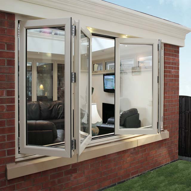 Fábrica de janelas De Alumínio soluções | 4850 pa Tensão do Ar De Alumínio com vidros duplos janelas dobráveis preenchido com gás argônio